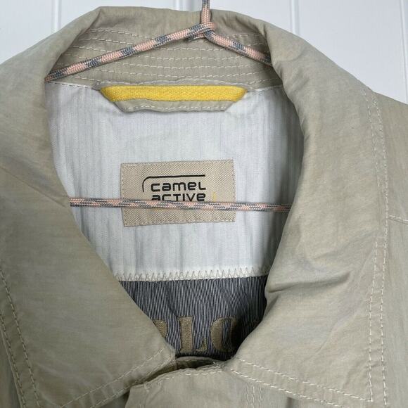NWT‎ Camel Active Beige Mens Pocketed Vented Long Sleeve Safari Jacket GB 48/XL - Picture 2 of 13